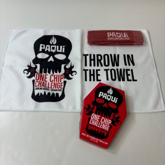 Paqui 2020 One Chip Challenge Chip Towel Headband - Picture 1 of 5